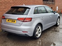 USED 2017 17 AUDI A3 1.4 TFSI CoD Sport Sportback 5dr Petrol Manual Euro 6 (s/s) (150 ps) LOW MILES - SAT NAV - FSH