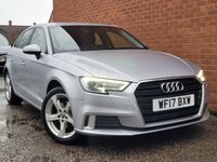 USED 2017 17 AUDI A3 1.4 TFSI CoD Sport Sportback 5dr Petrol Manual Euro 6 (s/s) (150 ps) LOW MILES - SAT NAV - FSH