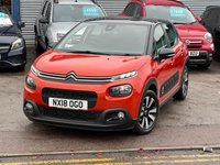 USED 2018 18 CITROEN C3 1.2 PureTech Flair Hatchback 5dr Petrol Manual Euro 6 (82 ps) &pound;200 TO SECURE, DELIVERY AVAILABLE!