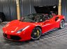 USED 2017 17 FERRARI 488 3.9T V8 Spider 2dr Petrol F1 DCT Euro 6 (s/s) (670 ps) CARBON RACE PACK, PPF, LIFT, FRONT AND REAR CAMERA, FULL CARBON, GOLDRAKE SEATS WITH LIFT, PREMIUM HI-FI, FERRARI WARRANTY UNTIL MAY 2026