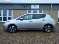 USED 2017 67 NISSAN LEAF 30kWh Tekna Hatchback 5dr Electric Auto (109 bhp) www.suffolkcarcentre.co.uk - Located at Reydon