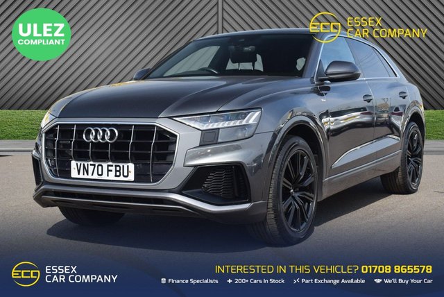 View our Audi Q8 3.0 TDI V6 50 S line SUV 5dr Diesel Tiptronic quattro Euro 6 (s/s) (286 ps)