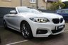 USED 2018 18 BMW 2 SERIES 2.0 218d M Sport Convertible 2dr Diesel Manual Euro 6 (s/s) (150 ps) 2 owners, Full service history, rear parking sensors, 18" alloys, electric lumbar support, leather seats, climate control, auto lights & wipers, voice command, bluetooth, sat nav...