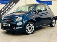 USED 2018 18 FIAT 500 1.2 Lounge Panoramic Hatchback 3 Door Petrol Manual Euro 6 (s/s) (69 bhp) ULEZ EURO 6 REAR PARKING SENSORS
