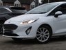 USED 2019 69 FORD FIESTA 1.0T EcoBoost GPF Titanium Hatchback 5dr Petrol Auto Euro 6 (s/s) (100 ps) Finished in FROZEN WHITE with contrasting GREY Cloth Trim. This Fiesta is a small family high spec 5 door car that you can really enjoy driving. Economical and cheap to run, stylish to look at and some great features. Specification includes Sat Nav, DAB Radio, Power Folding Door Mirrors, B/Tooth, Alloys, Air Con, Heated front Screen and much more, makes this a must for the first time driver or small family. Serviced at 8412 miles, 12352 miles, 15795 miles, 18573 miles and at 23502 miles.