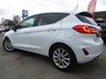 USED 2019 69 FORD FIESTA 1.0T EcoBoost GPF Titanium Hatchback 5dr Petrol Auto Euro 6 (s/s) (100 ps) Finished in FROZEN WHITE with contrasting GREY Cloth Trim. This Fiesta is a small family high spec 5 door car that you can really enjoy driving. Economical and cheap to run, stylish to look at and some great features. Specification includes Sat Nav, DAB Radio, Power Folding Door Mirrors, B/Tooth, Alloys, Air Con, Heated front Screen and much more, makes this a must for the first time driver or small family. Serviced at 8412 miles, 12352 miles, 15795 miles, 18573 miles and at 23502 miles.