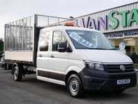 USED 2023 23 VOLKSWAGEN CRAFTER CR35 2.0 TDI 140 ETG CAGED UTILITY CAB DROPSIDE ( SAT NAV / AIR CON ) AIR CON | SAT NAV | ETG UTILITY CAB CAGED DROPSIDE