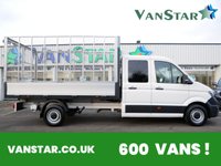 USED 2023 23 VOLKSWAGEN CRAFTER CR35 2.0 TDI 140 ETG CAGED UTILITY CAB DROPSIDE ( SAT NAV / AIR CON ) AIR CON | SAT NAV | ETG UTILITY CAB CAGED DROPSIDE