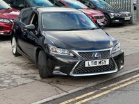 USED 2018 18 LEXUS CT 1.8 200h Luxury Hatchback 5dr Petrol Hybrid CVT Euro 6 (s/s) (136 ps) &pound;200 TO SECURE - DELIVERY AVAILABLE