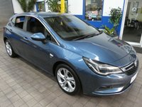 USED 2016 66 VAUXHALL ASTRA 1.6 CDTi ecoFLEX SRi Nav Hatchback 5dr Diesel Manual Euro 6 (s/s) (110 ps) &pound;0 ROAD TAX SAT NAV BLUETOOTH CRUISE CONTROL PARKING SENSORS 2 OWNERS SERVICE HISTORY WARRANTY