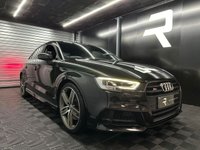 USED 2017 17 AUDI S3 2.0 TFSI Black Edition Saloon 4dr Petrol S Tronic quattro Euro 6 (s/s) (310 ps) Panther Black | Ghost | Car play