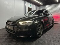 USED 2017 17 AUDI S3 2.0 TFSI Black Edition Saloon 4dr Petrol S Tronic quattro Euro 6 (s/s) (310 ps) Panther Black | Ghost | Car play