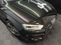 USED 2017 17 AUDI S3 2.0 TFSI Black Edition Saloon 4dr Petrol S Tronic quattro Euro 6 (s/s) (310 ps) Panther Black | Ghost | Car play