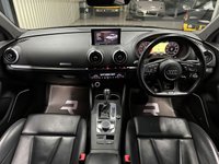 USED 2017 17 AUDI S3 2.0 TFSI Black Edition Saloon 4dr Petrol S Tronic quattro Euro 6 (s/s) (310 ps) Panther Black | Ghost | Car play