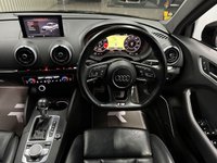 USED 2017 17 AUDI S3 2.0 TFSI Black Edition Saloon 4dr Petrol S Tronic quattro Euro 6 (s/s) (310 ps) Panther Black | Ghost | Car play