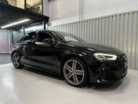 USED 2017 17 AUDI S3 2.0 TFSI Black Edition Saloon 4dr Petrol S Tronic quattro Euro 6 (s/s) (310 ps) Panther Black | Ghost | Car play