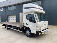 USED 2020 20 FUSO CANTER MITSUBISHI CANTER FUSO 7.5 TONNE FLATBED WITH SLEEPER POD AND TUCK AWAY TAIL LIFT 