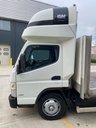 USED 2020 20 FUSO CANTER MITSUBISHI CANTER FUSO 7.5 TONNE FLATBED WITH SLEEPER POD AND TUCK AWAY TAIL LIFT 
