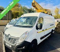 USED 2019 19 RENAULT TRUCKS MASTER 2.3 Cherry Picker Versalift 36NF  2019 1 owner, Renault Master Cherry picker, .Maintained on maintenance contract all its life with last date hydraulic and lift che  Eurotel 36 NF range by Versalift, maximum working height of 13.5 M. designed for functionality and reliability. Its defining feature is the powerful electrohydraulic system, capable of lifting heavy loads. outreach capacity of 8.4m (up to 120kg) and can securely carry a load of up to 230 kilograms, ensuring stability and operational comfort for workers at elevation.