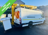 USED 2019 19 RENAULT TRUCKS MASTER 2.3 Cherry Picker Versalift 36NF  2019 1 owner, Renault Master Cherry picker, .Maintained on maintenance contract all its life with last date hydraulic and lift che  Eurotel 36 NF range by Versalift, maximum working height of 13.5 M. designed for functionality and reliability. Its defining feature is the powerful electrohydraulic system, capable of lifting heavy loads. outreach capacity of 8.4m (up to 120kg) and can securely carry a load of up to 230 kilograms, ensuring stability and operational comfort for workers at elevation.