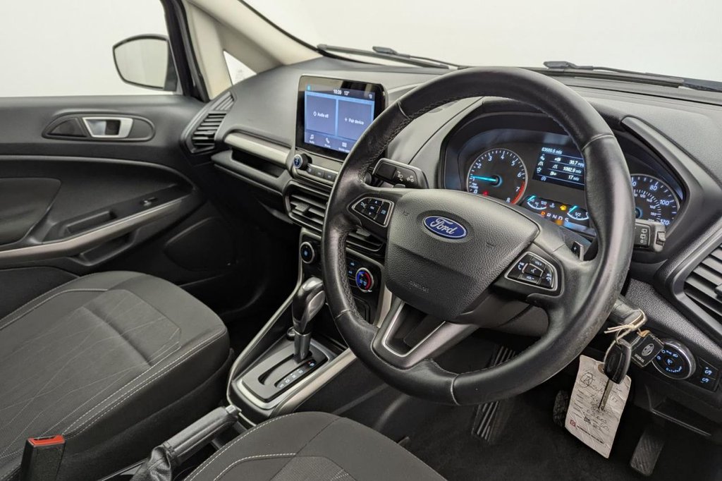 USED 2018 68 FORD ECOSPORT 1.0T EcoBoost GPF Zetec SUV 5dr Petrol Auto Euro 6 (s/s) (125 ps) Reversing Camera Bluetooth