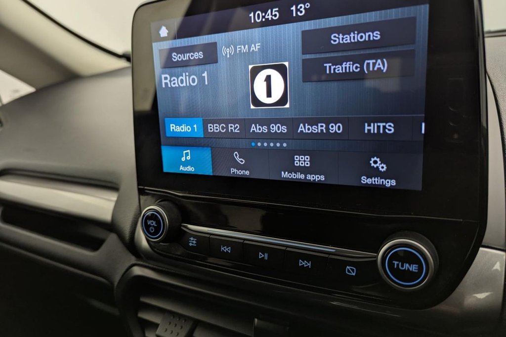USED 2018 68 FORD ECOSPORT 1.0T EcoBoost GPF Zetec SUV 5dr Petrol Auto Euro 6 (s/s) (125 ps) Reversing Camera Bluetooth