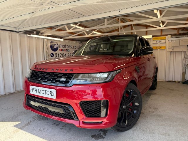 View our Land Rover Range Rover Sport 3.0 P400 MHEV HST SUV 5dr Petrol Auto 4WD Euro 6 (s/s) (400 ps)+1FORMERKEEPER+2KEYS+FSH+ACTIVE CRUISE+MERIDIAN SOUND+PANORAMIC SUNROOF+HEADS UP DISPLAY+2 TONE LEATHER SEATS