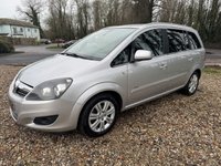 USED 2012 12 VAUXHALL ZAFIRA 1.6 16V Design MPV 5dr Petrol Manual Euro 5 (SNav) (115 ps) 2 KEYS HEATED SEATS NEW MOT