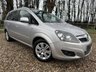 USED 2012 12 VAUXHALL ZAFIRA 1.6 16V Design MPV 5dr Petrol Manual Euro 5 (SNav) (115 ps) 2 KEYS HEATED SEATS NEW MOT