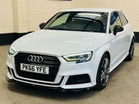 USED 2016 66 AUDI A3 1.4 TFSi CoD S Line Hatchback 3 Door Petrol Manual Euro 6 (s/s) (150 ps) ULEZ EURO 6 &pound;20 TAX MAXTON STYLING