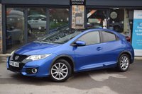 USED 2015 65 HONDA CIVIC 1.6 i-DTEC SR Hatchback 5dr Diesel Manual Euro 6 (s/s) (120 ps) &pound;0 Road Tax Reversing Camera Euro 6