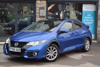 USED 2015 65 HONDA CIVIC 1.6 i-DTEC SR Hatchback 5dr Diesel Manual Euro 6 (s/s) (120 ps) &pound;0 Road Tax Reversing Camera Euro 6