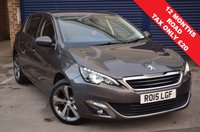 USED 2015 15 PEUGEOT 308 1.2 PureTech Allure Hatchback 5dr Petrol Manual Euro 6 (s/s) (130 ps) 12 Months Road  Tax  Only &pound;20