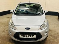 USED 2014 14 FORD KA 1.2 Zetec Hatchback 3 Door Petrol Manual Euro 6 (s/s) (69 ps) CAMBELT KIT REPLACED AT 4,589 MILES