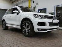 USED 2013 VOLKSWAGEN TOUAREG 3.0 TDI V6 BlueMotion Tech R-Line SUV 5dr Diesel Tiptronic 4WD Euro 5 (s/s) (204 ps) SAT NAV SUNROOF HEATED LEATHER INTERIOR PARKING SENSORS EXCELLENT SERVICE HISTORY 11 SERVICES TO 86, 426 MILES