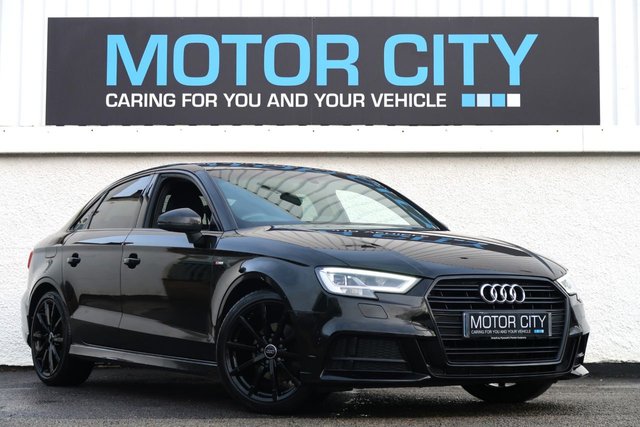 2017 67 AUDI A3 1.6 TDI Black Edition Saloon 4dr Diesel Manual Euro 6 (s/s) (110 ps) STEALTHY BLACK EDITION