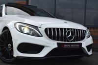 USED 2018 18 MERCEDES-BENZ C-CLASS 2.0 C200 AMG Line (Premium) Coupe 2dr Petrol G-Tronic+ Euro 6 (s/s) (184 ps) AMG STYLING PACK / PAN ROOF