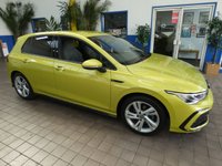 USED 2021 02 VOLKSWAGEN GOLF 1.5 eTSI MHEV R-Line Hatchback 5dr Petrol Hybrid DSG Euro 6 (s/s) (150 ps) SAT NAV PART LEATHER INTERIOR CRUISE CONTROL PARKING SENSORS 1 OWNER SERVICE HISTORY WARRANTY