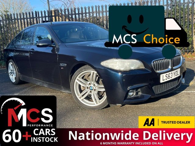 2013 63 BMW 5 SERIES 2.0 520d M Sport Saloon 4dr Diesel Manual Euro 6 (s/s) (184 ps) FULL SERVICE HISTORY