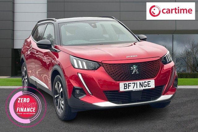 View our Peugeot E-2008 50kWh GT SUV 5dr Electric Auto (136 ps) Heated Seats, Sat Nav, Reversing Camera, Front and Rear Parking Sensors, Lane Departure Warning