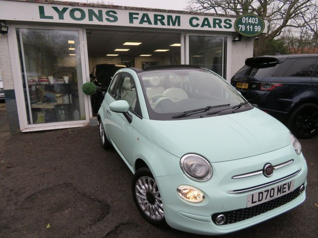 2020 70 Fiat 500c 1.0 MHEV Lounge Convertible 2dr Petrol Manual Euro 6 (s/s) (70 bhp) Mild Hybrid