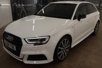 USED 2019 68 AUDI A3 1.0 TFSI 30 Black Edition Sportback 5dr Petrol Manual Euro 6 (s/s) (116 ps) ONLY 29,000 MILES WITH SAT NAV & S LINE FEATURES