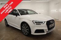 USED 2019 68 AUDI A3 1.0 TFSI 30 Black Edition Sportback 5dr Petrol Manual Euro 6 (s/s) (116 ps) ONLY 29,000 MILES WITH SAT NAV & S LINE FEATURES