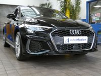USED 2021 21 AUDI A3 1.4 TFSIe 40 S line Sportback 5dr Petrol Plug-in Hybrid S Tronic Euro 6 (s/s) 13kWh (204 ps) SAT NAV ANDROID APPLE CARPLAY LEATHER INTERIOR CRUISE CONTROL PARKING SENSORS 1 OWNER SERVICE HISTORY WARRANTY
