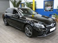 USED 2020 70 MERCEDES-BENZ C-CLASS 2.0 C300e 13.5kWh AMG Line Edition Estate 5dr Petrol Plug-in Hybrid G-Tronic+ Euro 6 (s/s) (320 ps) SAT NAV HEATED LEATHER INTERIOR REAR VIEW CAMERA CRUISE CONTROL PARKING SENSOR 1 OWNER MERCEDES SERVICE HISTORY WARRANTY