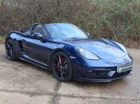 USED 2018 18 PORSCHE 718 BOXSTER 2.5T GTS Convertible 2dr Petrol PDK Euro 6 (s/s) (365 ps) FULL PORSCHE HISTORY, PORSCHE WARRANTY TO MARCH 2026, BOSE, PASM, CHRONO, SPORTS EXHAUST, CAR PLAY MIRRORLINK, PDK, HEATED SEATS, NIGHT BLUE PAINTWORK
