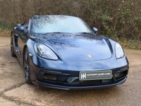 USED 2018 18 PORSCHE 718 BOXSTER 2.5T GTS Convertible 2dr Petrol PDK Euro 6 (s/s) (365 ps) FULL PORSCHE HISTORY, PORSCHE WARRANTY TO MARCH 2026, BOSE, PASM, CHRONO, SPORTS EXHAUST, CAR PLAY MIRRORLINK, PDK, HEATED SEATS, NIGHT BLUE PAINTWORK