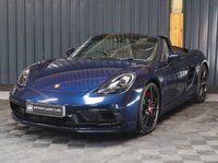 USED 2018 18 PORSCHE 718 BOXSTER 2.5T GTS Convertible 2dr Petrol PDK Euro 6 (s/s) (365 ps) FULL PORSCHE HISTORY, PORSCHE WARRANTY TO MARCH 2026, BOSE, PASM, CHRONO, SPORTS EXHAUST, CAR PLAY MIRRORLINK, PDK, HEATED SEATS, NIGHT BLUE PAINTWORK