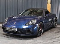 USED 2018 18 PORSCHE 718 BOXSTER 2.5T GTS Convertible 2dr Petrol PDK Euro 6 (s/s) (365 ps) FULL PORSCHE HISTORY, PORSCHE WARRANTY TO MARCH 2026, BOSE, PASM, CHRONO, SPORTS EXHAUST, CAR PLAY MIRRORLINK, PDK, HEATED SEATS, NIGHT BLUE PAINTWORK