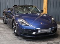 USED 2018 18 PORSCHE 718 BOXSTER 2.5T GTS Convertible 2dr Petrol PDK Euro 6 (s/s) (365 ps) FULL PORSCHE HISTORY, PORSCHE WARRANTY TO MARCH 2026, BOSE, PASM, CHRONO, SPORTS EXHAUST, CAR PLAY MIRRORLINK, PDK, HEATED SEATS, NIGHT BLUE PAINTWORK